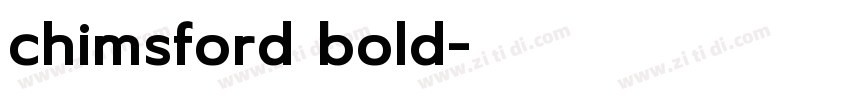 chimsford bold字体转换